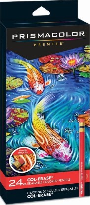 Picture of Prismacolor Col-Erase Erasable Colored Pencils, Adult Coloring, 24 Pack