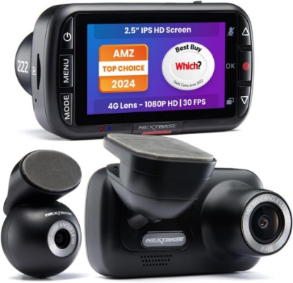 Picture of Nextbase 222XR 1080p Dash Cam + Rear Cam HD in Car Mini Camera with Parking Mode, Night Vision, Automatic Loop Recording and File Protection, Reliable and Durable