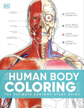 صورة The Human Body Coloring Book: The Ultimate Anatomy Study Guide, Second Edition (DK Human Body Guides)