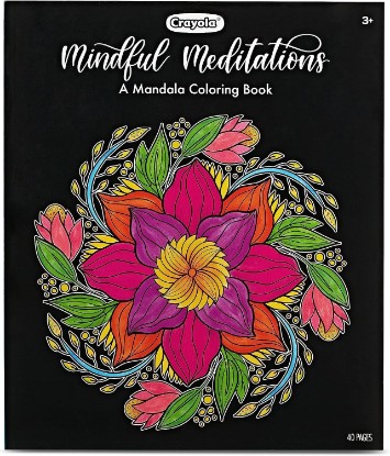 Picture of Crayola Mandala Coloring Book for Adults, 40 Pages, Stress Relieving, Gifts for Kids & Adults