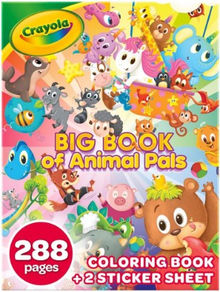 Picture of Crayola Coloring Book, Big Book of Animal Pals, 288 Coloring Pages, Gift for Kids, Age 3, 4, 5, 6