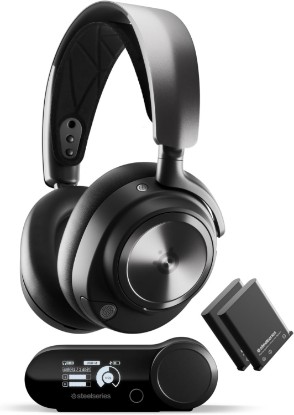صورة SteelSeries Arctis Nova Pro Wireless Multi-System Gaming Headset - Premium Hi-Fi Drivers - Active Noise Cancellation - Infinity Power System - ClearCast Gen 2 Mic - PS5, PS4, PC, Switch, Mobile