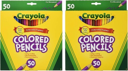 Picture of Crayola 50ct Long Colored Pencils (68-4050) Pack of 2