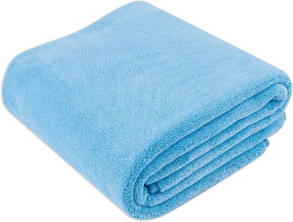 Picture of Amazon Basics Super Absorbent Microfiber Car Drying Towel, Scratch-Free, Streak-Free, Lint-Free, 36"L x 25"W, Blue