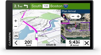 Picture of Garmin dezl OTR620 GPS Truck Navigator with 6-Inch Touchscreen Display, 1280p Resolution, and Birdseye Direct Satellite Imagery Support (Black) (Renewed)