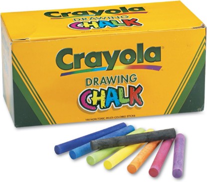Picture of Colored Drawing Chalk, Six Each of 24 Assorted Colors, 144 Sticks/Set