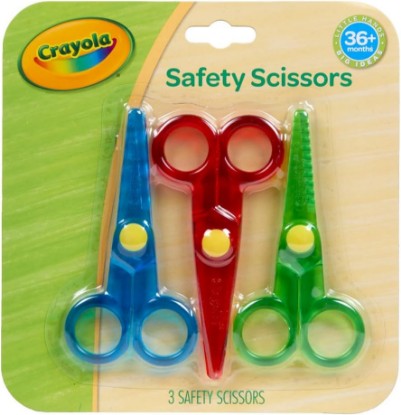 Picture of Crayola Toddler Safety Scissors (3pk), Blunt Tip Training Scissors for Preschool Learning Activities, Right & Left Handed, Toddler Arts & Crafts Essentials