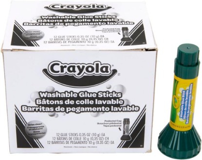 Picture of Crayola; Washable Glue Sticks; Art Tools; 12 ct.; Great for Classroom Projects