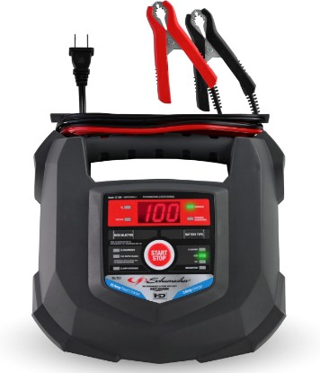Picture of Schumacher Electric Car Battery Charger 12V/6V - Trickle Charger, Maintainer for Automobile & Marine Batteries (AGM/Gel/Deep Cycle) - SC1280