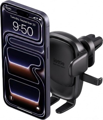 Picture of iOttie Easy One Touch Advanced Air Vent Car Phone Mount - Universal Cell Phone Holder for iPhone, Google, Samsung, Moto, LG, and All Other Smartphones