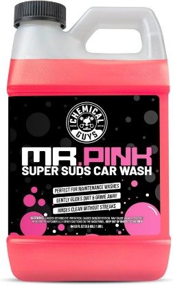 Picture of Chemical Guys Mr. Pink Car Wash Soap, Foam Cannon & Bucket Wash, 64 oz | Thick foaming suds lift dirt and grime, pressure washer soap, foam gun or bucket, gentle on wax and coatings, candy scent