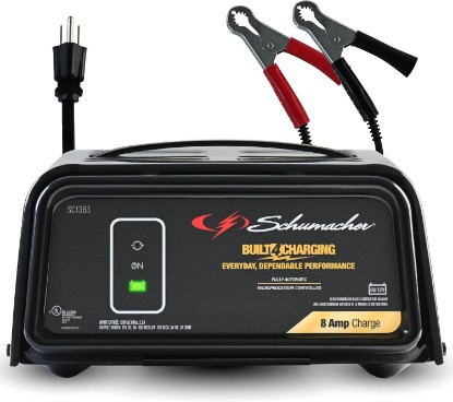 Picture of Schumacher Electric 8A Car Battery Charger & Maintainer, 6V/12V – SC1363