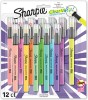 Picture of Sharpie Clear View Highlighters, With See-Through Chisel Tip, Assorted Colors, 12 Count - School, Teacher, Office Supplies
