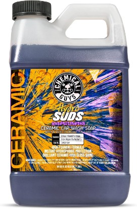 Picture of Chemical Guys HydroSuds Ceramic High Foaming Car Wash Soap, Berry, 64 oz | Ceramic polymers add gloss and water beading, thick foam for cannons, guns or buckets