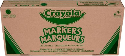 Picture of Crayola Broad Line Markers Classpack (256 Ct), Bulk Classroom Must Haves | Teacher School Supplies for Preschool & Kindergarten
