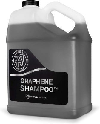 Picture of Adam's Polishes Graphene Shampoo Gallon, Graphene Ceramic Coating Infused Car Wash Soap, Powerful Cleaner & Protection In One Step, pH Neutral, High Suds For Foam Cannon, Foam Gun or Detailing Bucket