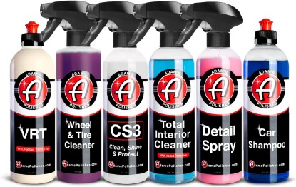 Picture of Adam's Essential Car Wash Kit (6-Item) - USA Made Auto Detailing Car Care Cleaning Kit for Car & Truck Lovers, Dads, Moms and DIYers - Our Products