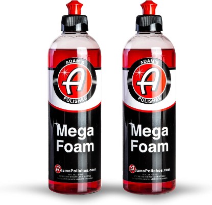 Picture of Adam's Polishes Mega Foam (16oz, 2 Pack) - Detailing pH Neutral Car Soap Washing, Concentated For Use In Car Wash Bucket, Foam Gun For Cleaning, Won't Strip Car Wax or Ceramic Coating