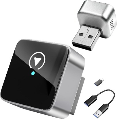Picture of 2 in 1 Wireless Carplay Adapter, 2026 Upgraded for IOS&Android Auto Dongle | Bluetooth & Wi-Fi, Convert Wired to Wireless, for iPhone & Android,USB-A & USB-C, Stable Auto Connection, Low Latency