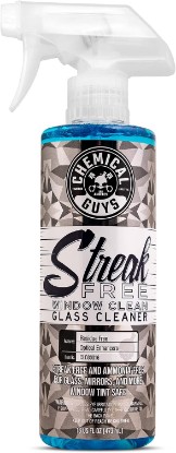 Picture of Chemical Guys Streak-Free Glass & Window Cleaner for Tinted Windows, 16 oz | Ammonia-free and safe on tint, clears fingerprints, smoke film and road grime from glass, mirrors and screens