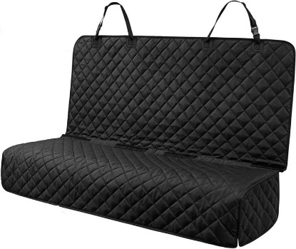 Picture of PETICON Waterproof Scratchproof Pet Bench Seat Covers for Cars, SUVs | Nonslip Durable Back Seat Cover for Dogs, 600D Oxford Fabric, Side Flaps, Full Bench, Easy Install, Machine Washable Global Recycled Standard