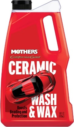Picture of Mothers California Gold Ceramic Wash & Wax, 50 oz. (05650) | pH Neutral, Eco-Friendly, Super-Sudsy, Watermelon Scented, Enhances Gloss & Leaves a Streak-Free Shine, Foam Cannon Ready