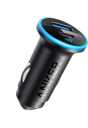 Picture of Anker 323 52.5W USB C Car Charger with 30W PowerIQ 3.0 Fast Charging | Cigarette Lighter Adapter, for iPhone 17 / 16 / 15 / 14 / 13 / 12 Series, Galaxy S25 / S24, Pixel, and More