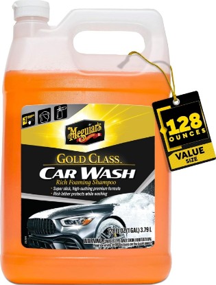 Picture of Meguiar's Gold Class Car Wash, 1 Gallon | Ultra-Rich Foam Car Wash Soap and Conditioner for Vehicle Cleaning, Paint Cleaner , Clean and Condition in One Easy Step