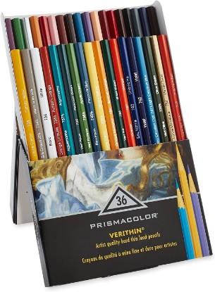 Picture of Prismacolor Premier Verithin Colored Pencils, Adult Coloring, 36 Pack