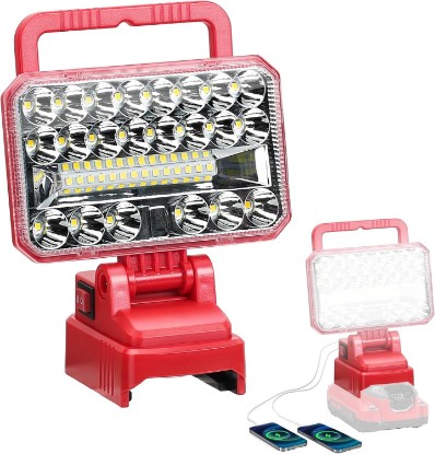 Picture of 2000LM Cordless LED Work Light for Craftsman 20V Battery, Portable Handheld Flashlights Tool with USB Port and 2 Brightness Modes for Camping, Fishing, Job Site, Indoor & Outdoor Use