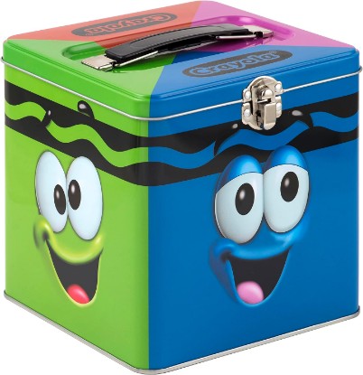 Picture of The Tin Box Company XL Storage Tin with Handle, Crayola