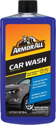 Picture of Armor All Car Wash Soap, Powerful Car Cleaner Foam Soap That Lifts Away Dirt, and Preserves Wax, 24 Fl Oz