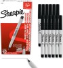صورة Sharpie Permanent Markers, Ultra Fine Tip, Black, 12 Count - Quick Drying, Fade Resistant