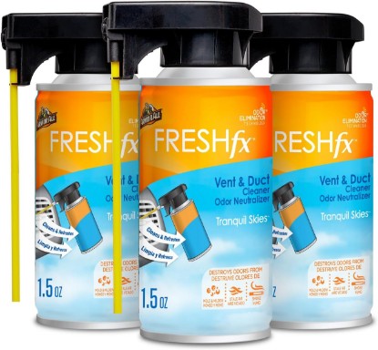 Picture of Armor All Fresh FX Vent and Duct Cleaner Odor Neutralizer, Tranquil Skies Scent, 3 Count, 5 OZ Each