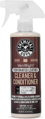 Picture of Chemical Guys VentRight Leather Cleaner & Conditioner, Vented Seats, 16 oz | Deep-cleans perforated and ventilated leather seats, lifting oils and grime while conditioning and protecting