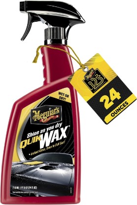 Picture of Meguiar's Quik Wax, 24 Oz | Spray Wax for Car Detailing, Creates a Deep Shiny Look, Can Be Applied to Wet or Dried Paint & In Direct Sunlight