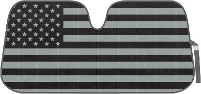 Picture of BDK American Flag Windshield Sunshade for Car Truck & SUV - Folding Car Sun Shade for Front Window, Auto Sun Visor Heat Protection, Car Sunscreen Blocks UV Rays and Keeps Vehicle Cool (58 x 27 Inch)