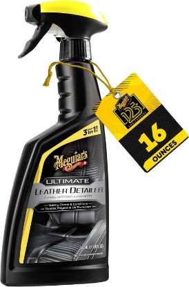 Picture of Meguiar's Ultimate Leather Detailer - 16 Oz | Leather Detailer Cleans, Conditions & Protects Car Seats & Interior Leather & Vinyl, Leaves a Rich Natural Finish