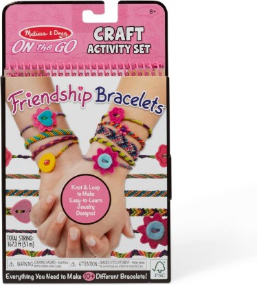 صورة Melissa & Doug On The Go Friendship Bracelet Craft Set (Makes 10+ Bracelets)