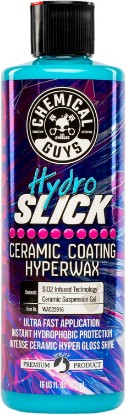 Picture of Chemical Guys HydroSlick Intense Gloss Ceramic Coating HyperWax, 16 oz | Ceramic wax lays down high gloss and a hydrophobic, water-beading layer on paint, glass and trim, easy on and off