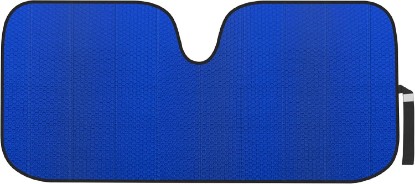 Picture of Motor Trend Accordion Blue Car Windshield Sun Shade - Car Sun Visor Sun Shade for Windshield - Window Shades for SUV & Truck - Dash Cover Sun Protection Window Shade Accessories - 58" x 24"