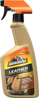 Picture of Armor All Car Leather Cleaner Spray with Beeswax, 16 Fl Oz | Cleans, Conditions, Protects, Beeswax Leather Care Spray for Cars, Trucks, Motorcycles, Furniture, Shoes