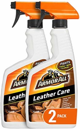 Picture of Armor All Car Leather Care Spray, Leather Cleaner and Protectant for Cars, Trucks and Motorcycles, Includes 2 Bottles, 16 Fl Oz Each