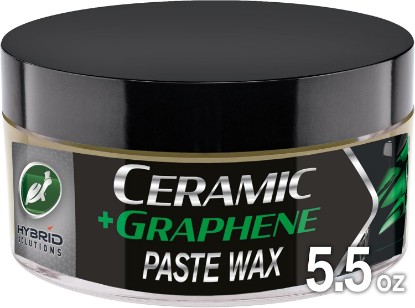 Picture of Turtle Wax Hybrid Solutions Ceramic Graphene Paste Wax, 5.5 oz. (Pack of 1) | High Gloss Shine Car Wax, Ceramic Coating Paint Protection & Extreme Water Beading, Safe for Glass, Wheels, Trim & More