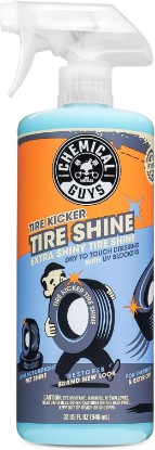 Picture of Chemical Guys Tire Kicker Extra Glossy Tire Shine for Rubber & Trim, 32 oz | Sprayable dressing revives a deep wet look on tires, trim and bumpers, dries to the touch with no greasy sling