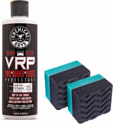 Picture of Chemical Guys VRP Vinyl, Rubber & Plastic Dressing & WonderWave Kit, 16 oz | Water-based VRP dressing plus two foam applicators for an even satin shine on trim, tires and interior plastic