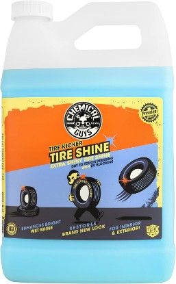 Picture of Chemical Guys Tire Kicker Extra Glossy Tire Shine for Rubber, 1 Gallon | Sprayable dressing revives a deep wet look on tires, trim and bumpers, dries to the touch with no greasy sling
