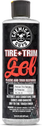 Picture of Chemical Guys Tire & Trim Gel for Plastic & Rubber, Restores Shine, 16 oz | Thick gel restores faded tires, trim and bumpers with a deep shine and a protective layer, non-greasy