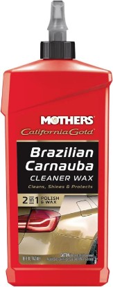 Picture of Mothers California Gold Brazilian Carnauba Cleaner Wax, 16 oz. (05701) | Cleans & Waxes in One Step, Removes Oxidation & Swirls, Premium Carnauba Shine & Protection for All Paint Finishes