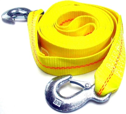 Picture of HFS(R) 2-Inch x 30-Foot Tow Strap with 2 Hooks, 10,000 lb Heavy-Duty Polyester Towing & Recovery Strap for Cars, Trucks, SUVs and RVs